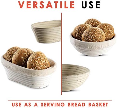 Banneton Bread Proofing Basket Set