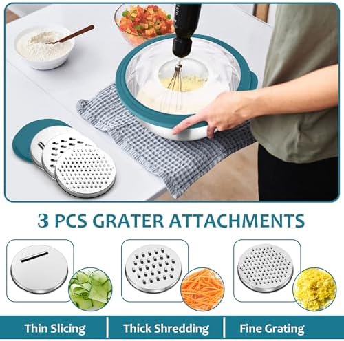 E-far Colander and Mixing Bowl Set Blue