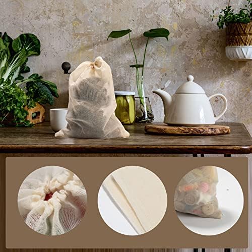 Gootrades 12Pack Reusable Soup Bags Easy Clean Kitchen Essential