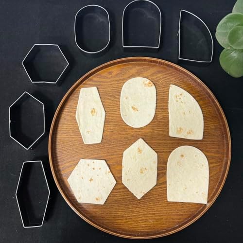 Auletus 6-Piece Geometric Plaque Cookie Cutter Set