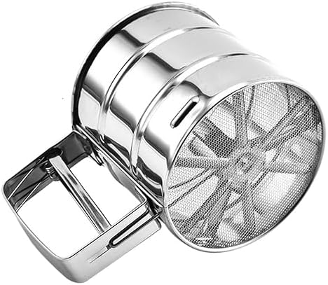 Powder Mesh Sifter for Baking Icing Sugar Stainless Steel Gold Sieve Tool