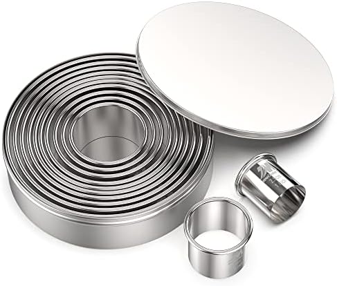 Round Cookie Cutter Set 12 Sizes