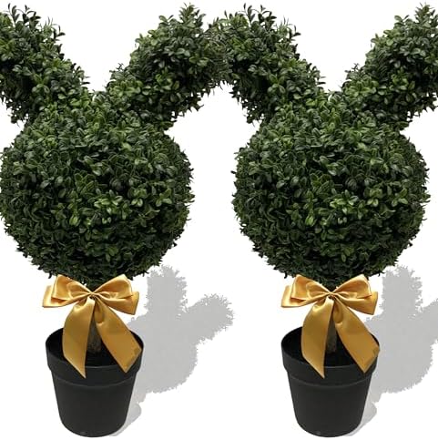 Durable 30 Bunny Topiary for Home Outdoor Use