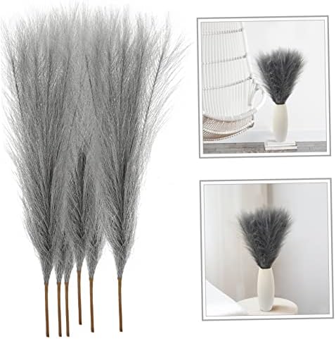 Amosfun Synthetic Artificial Pampasgrass Faux Realistic Greenery Decor