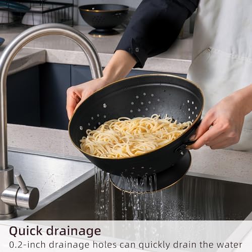 BeFare Metal Colander Set - 3-5 Qt Durable Functional Kitchen Tool