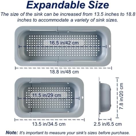 Adjustable Sink Strainer Basket _drain Food Efficiently