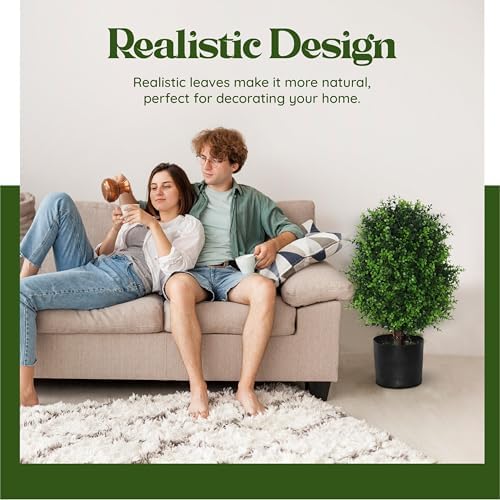 Artificial Topiaries Cedar Tree Realistic Faux Topiary