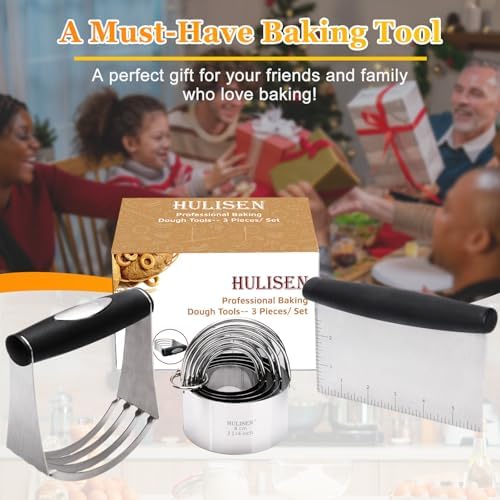 HULISEN Stainless Steel Pastry Set with Ergonomic Design