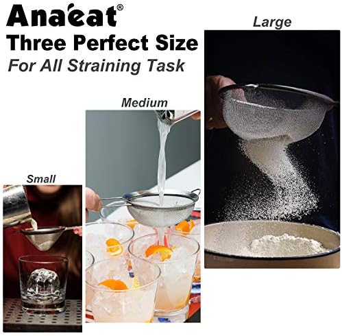 Anaeat Premium Stainless Steel Colander Sieve