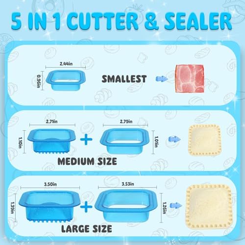 HIYZ GLITTER SANDWICH CUTTERS 5 PIECES