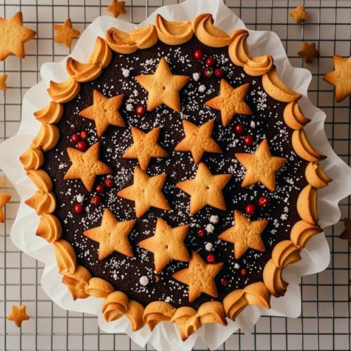 AIERSA Star Cookie Cutter 20 Cavities Mini Metal for Baking Happiness