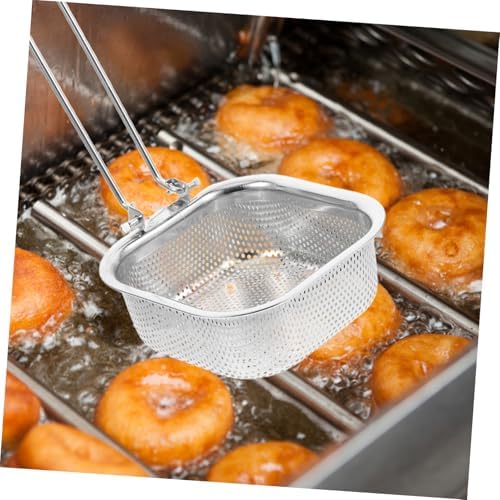 Stainless Steel Noodle Spoon Colander with Built-in Hook