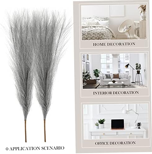 Amosfun Artificial Fake Pampas Grass Plants 10 Pieces