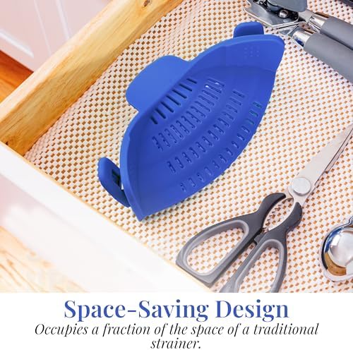 Kitchen Gizmo Snap N Strain Heat-Resistant Silicone Strainer
