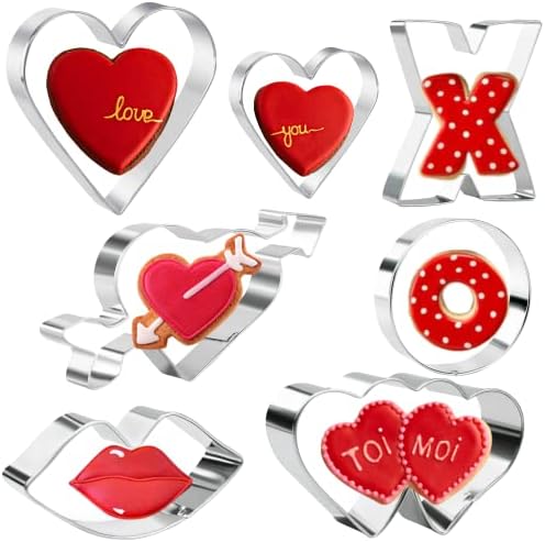 Stainless Steel Heart Love Cookie Cutter Set