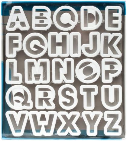 Ateco Alphabet Cookie Cutter Set 2-Inches