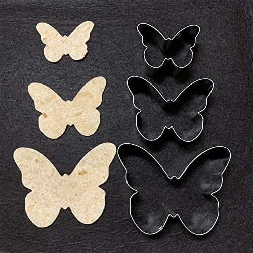 Sturdy Stainless Steel Butterfly Cookie Cutter Set