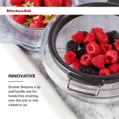 Efficient Black 7-Inch Strainer