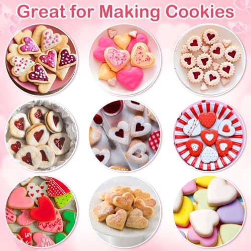12pcs Heart Cookie Cutter Set Valentines Day Treats Made Easy
