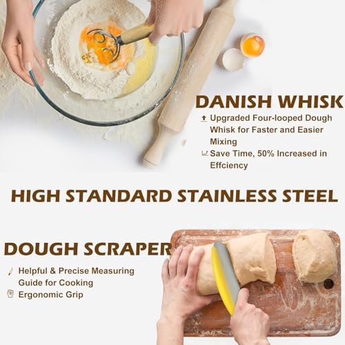 Neddie Banneton Bread Proofing Baskets Set