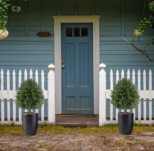 Vechor 2-Piece UV-Resistant Artificial Cypress Topiaries