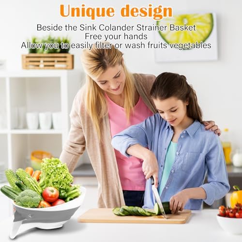 AvoDov Multifunctional Drain Basket with Spout for Kitchen Use