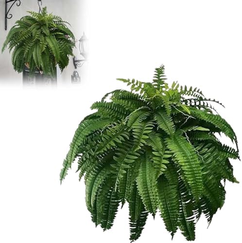 Maddowk Artificial Ferns UV Resistant Lifelike Artificial Boston Fern