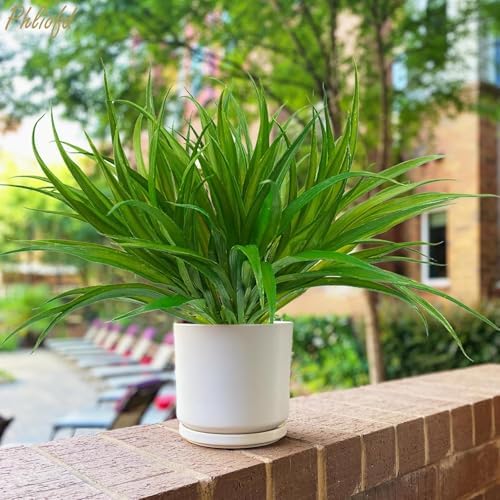 32 Pcs Fake Grass Plants Outdoor Decor