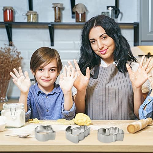 9-Piece Cat Cookie Cutters Set for Baking Crafts