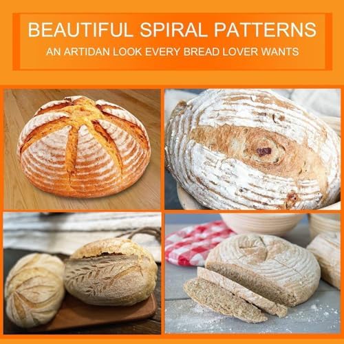 Homedisiac Banneton Bread Proofing Basket Set