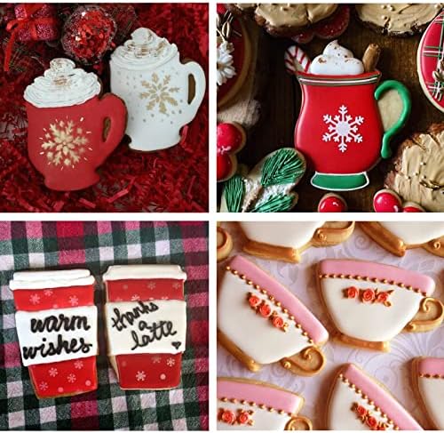 Large Coffee Cup Cookie Cutter Set 4 Piece