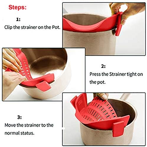 Compact Silicone Colander for Pots Pans