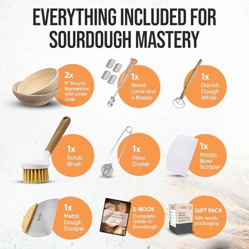 Sourdough Proofing Basket Set - Perfect for Baking