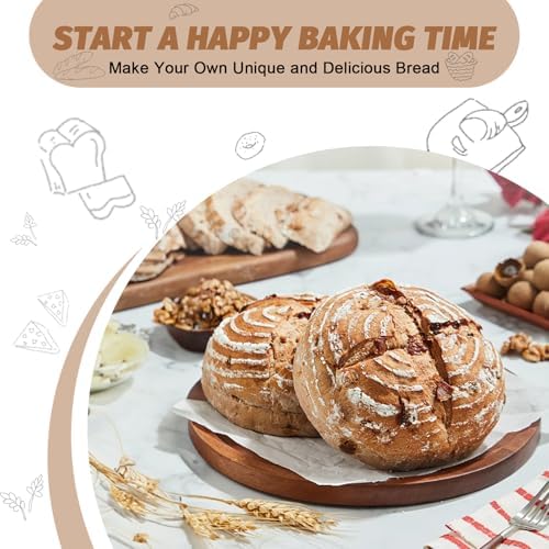 Sourdough Proofing Basket Set - 9 Round 10 Oval Banneton Tools