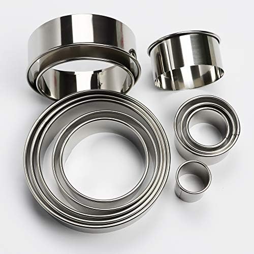 Stainless Steel Round Cookie Cutter Set for Baking and Cookies