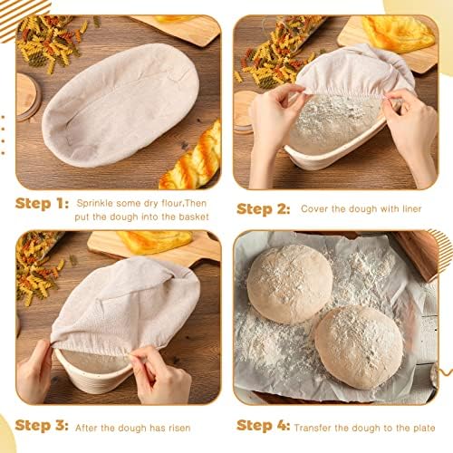 oval shape proofing baskets for home baking