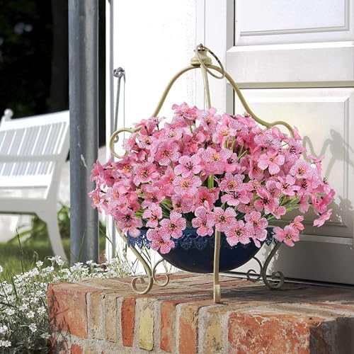 2-Piece Fake Violet Green Plants Outdoor Indoor Fake