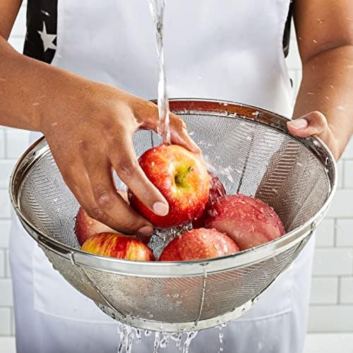 Juvale Large Mesh Strainer Kitchen Essential for Quinoa More