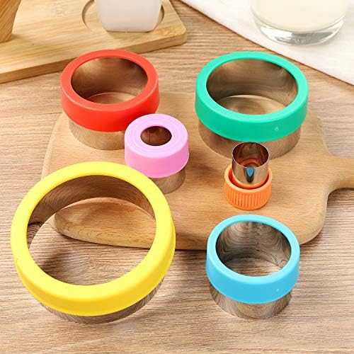 Round Cookie Bisque Set with 6 Sizes for Easy Cutting