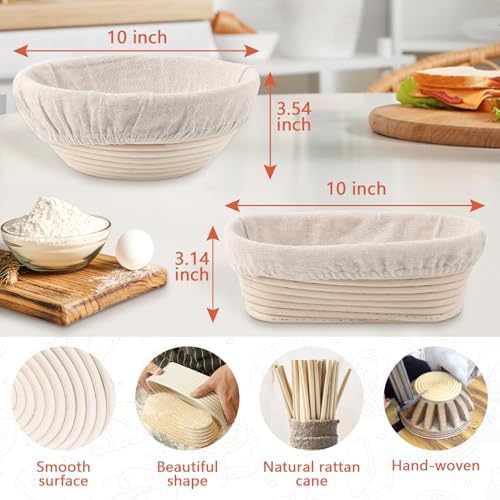 Sourdough Starter Kit Banneton Proofing Basket and More
