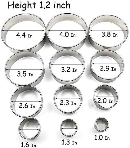 Stainless Steel Round Cookie Cutter Set for Baking and Cookies