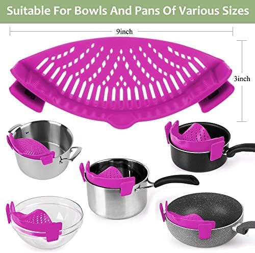 YEVIOR Clip-On Strainer for Pots