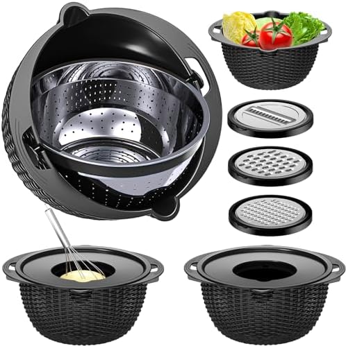 4-in-1 Colander with Bowl Set - Kitchen Essential