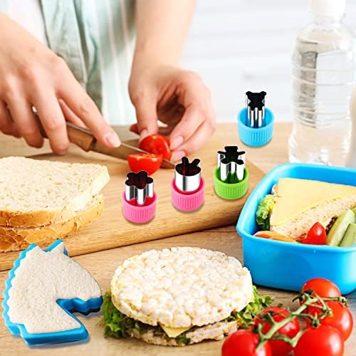 Fun Shapes 13-Piece Sandwich Food Cutters for Kids Adults