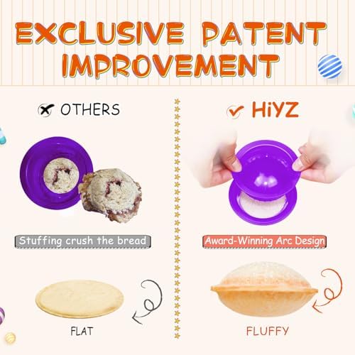 HiYZ 5 Pack Crustless Sandwich Cutters