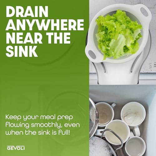 Gevoli Collapsible Colanders Set for Kitchen Use