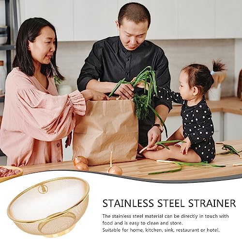 Stainless Steel Colander Food Strainer Golden79inch