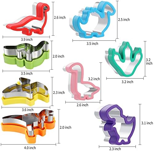 Dinosaur-Themed 8-Piece Cookie Cutter Set