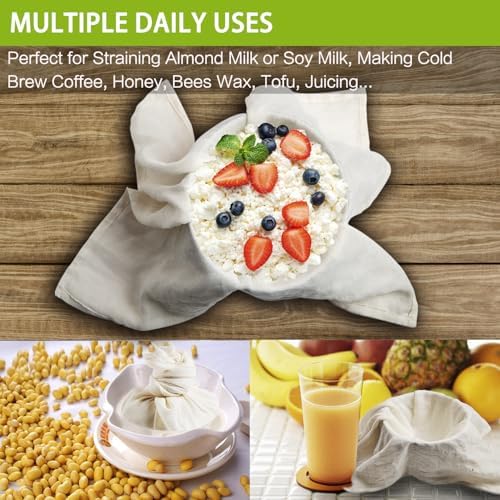 Olicity Cheese Cloths Made for Cooking and Straining