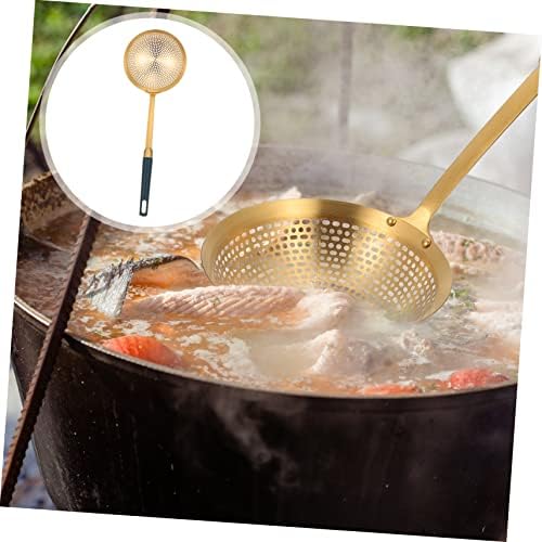 SHOWERORO Gold Plated Refined Stainless Steel Large Size Hot Pot Strainer